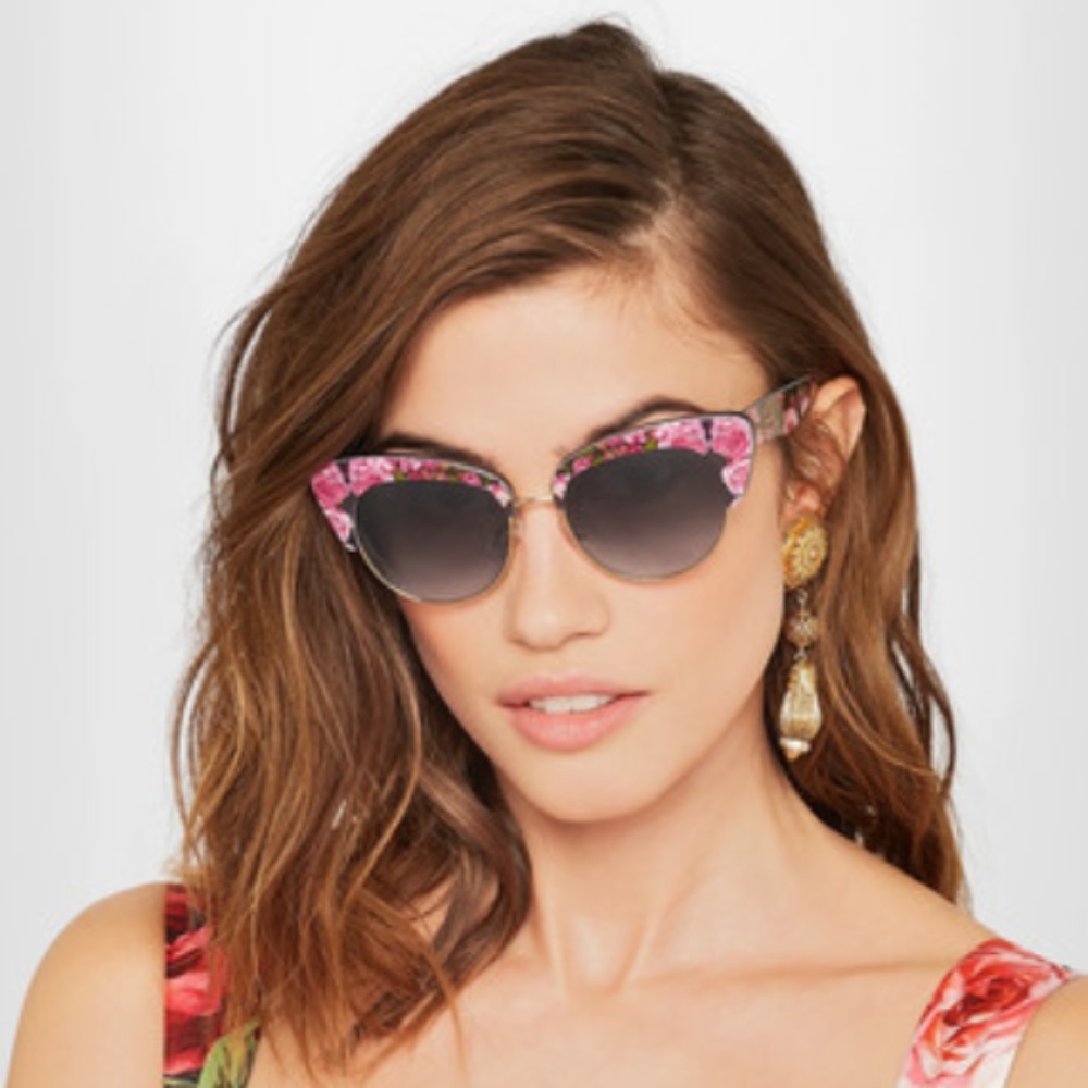 Dolce & Gabbana Floral Cat Eye Sunglasses-BNWT